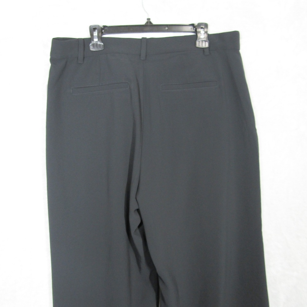 Gap 365 High Rise Trouser Black Wide Leg Pleated Pants Women 18 Petite Plus Size - Picture 3 of 14